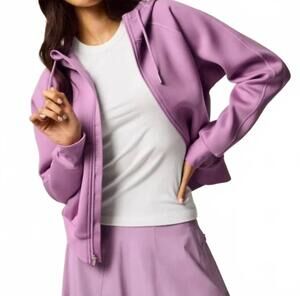 NEW GREYSON CLOTHIERS kristina full zip hoodie in wisteria